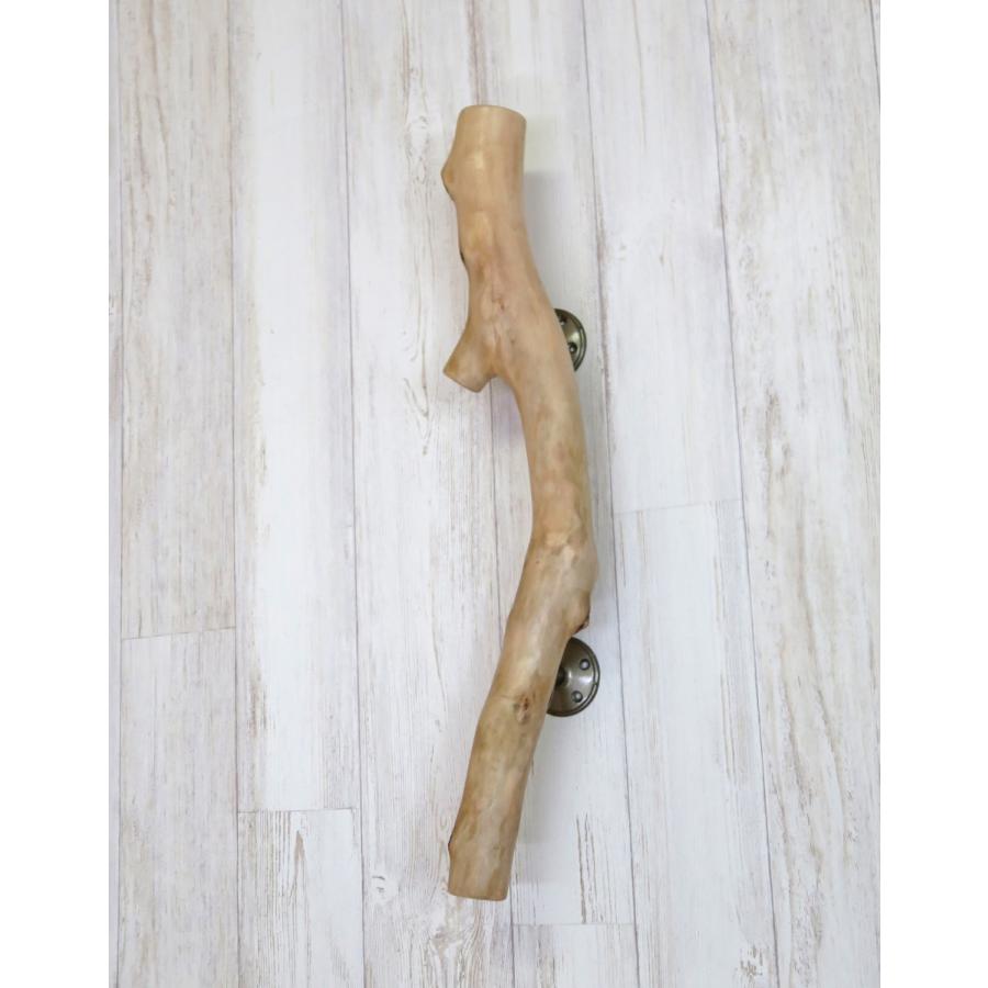 流木ハンドル ドアノブ ドア取っ手 手すり 流木取っ手をはじめ 手すり ドアノブなど 一点もの H1555 割れ防止加工 Diy 工具 長さ47 6cm 長さ47 6cm 取っ手 レア流木 金具固定済み出荷