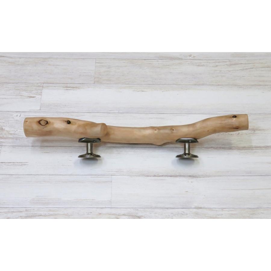 流木ハンドル ドアノブ ドア取っ手 手すり 流木取っ手をはじめ 手すり ドアノブなど 一点もの H1555 割れ防止加工 Diy 工具 長さ47 6cm 長さ47 6cm 取っ手 レア流木 金具固定済み出荷