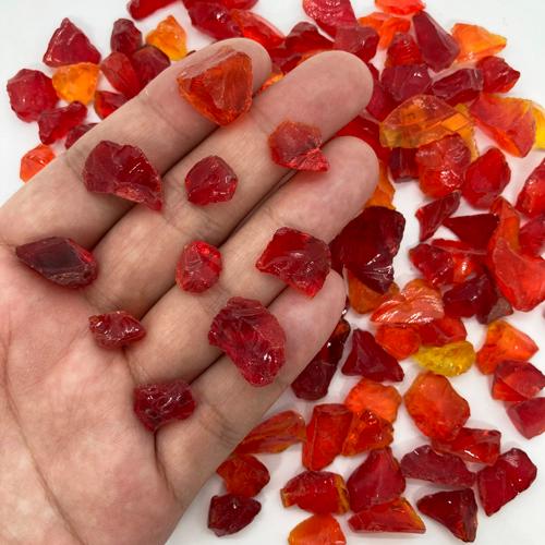 赤色 大粒 100g 琉球ガラスのかけら カレット : りゅうか商事 - 通販