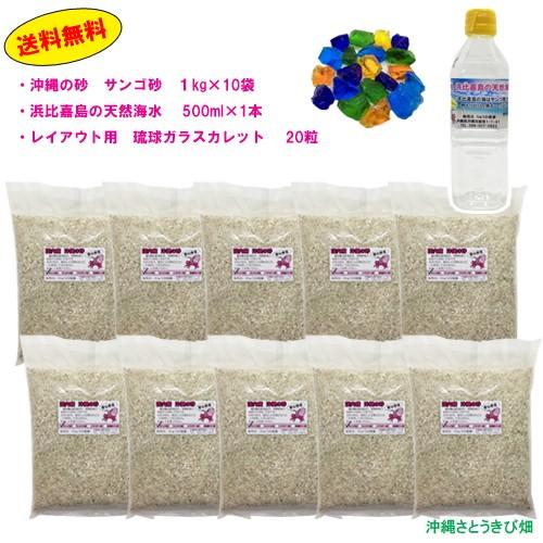 オカヤドカリ飼育セット サンゴ砂10kg 海水500ml カレット Kisumupoly Ac Ke