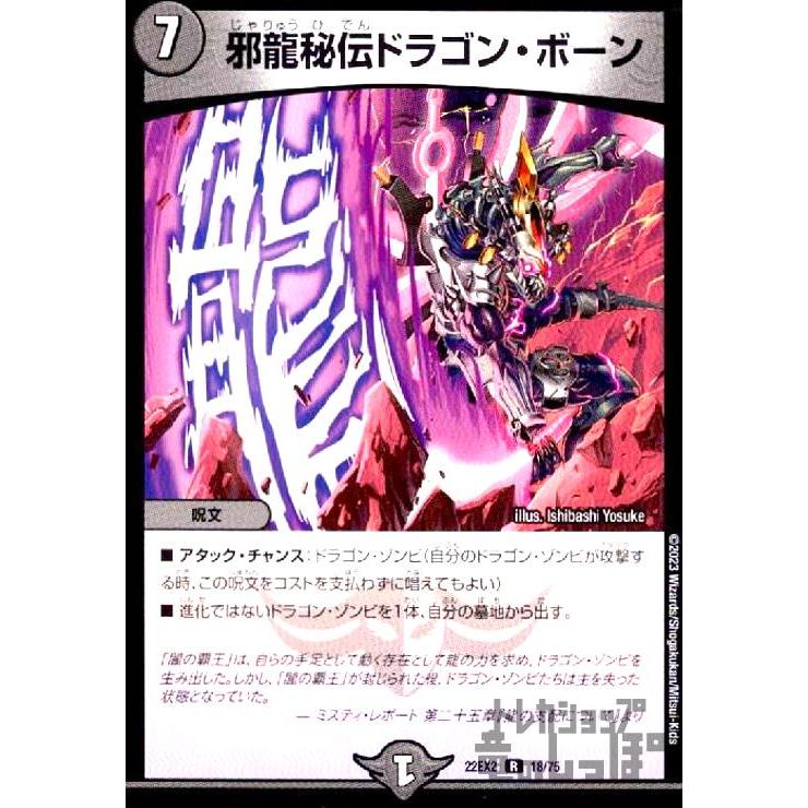 邪龍秘伝ドラゴン・ボーン/新66-3闇/デュエルマスターズ