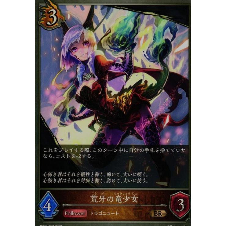 荒牙の竜少女/ドラゴン シャドウバースエボルヴ : トレカショップ竜の