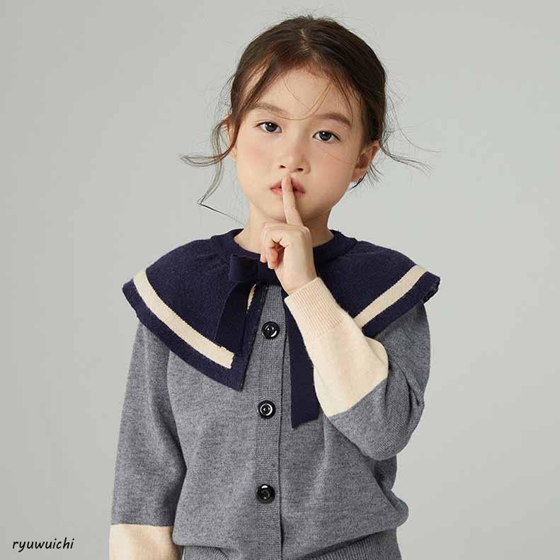 卒業式 ニットスカートスーツ 女の子小学生 140 150 160 165 大きいサイズ 2点セットジャケットリボン卒服小学校卒業式スーツフォーマルお受験 発表会の画像