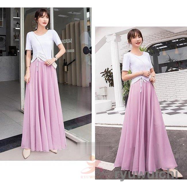 NAKAGAMIナカガミ シフォンロングスカート ウエストゴム NAKAGAMIナカガミ シフォンロングスカート ウエストゴム