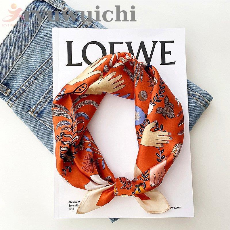 LOEWE シルク100%大判スカーフ2枚セット