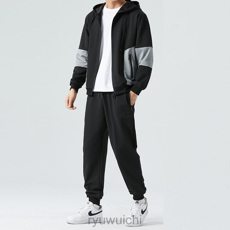 ジャージ メンズ 上下セット セットアップ 長袖 パーカー パンツ スポーツウェア ト ランニングウェア ルームウェア 部屋着ジムウェア 春夏秋 | ブランド登録なし | 02