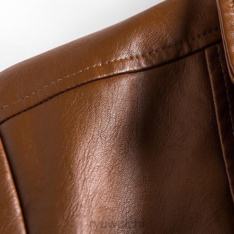 ライダースジャケット メンズ レザー ジャケット シングルライダースパーカー フード ジャージタイプ アウター バイク 革ジャケット 秋 冬 春 | ブランド登録なし | 10