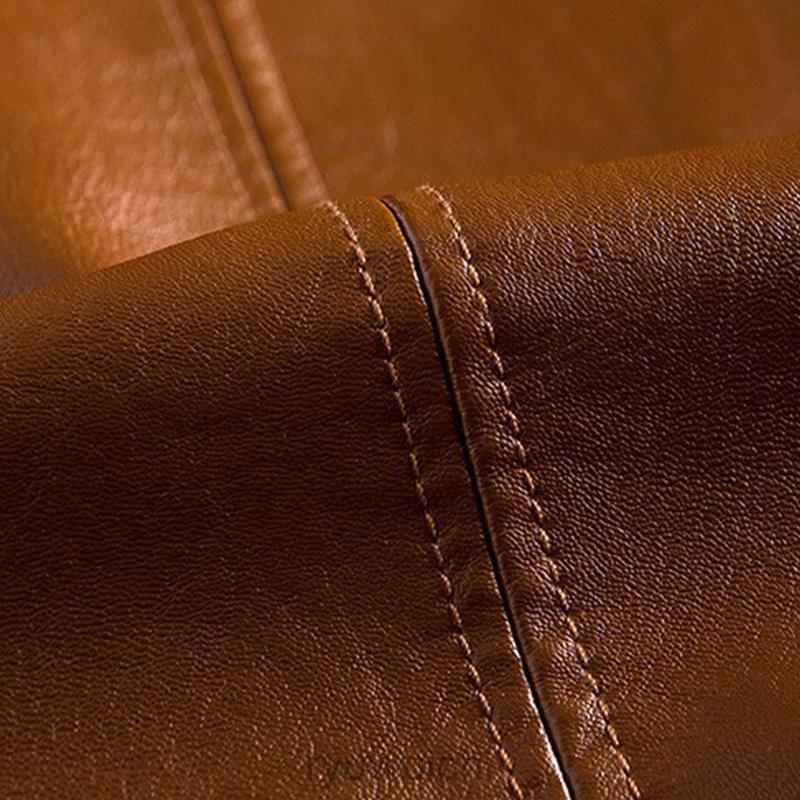 ライダースジャケット メンズ レザー ジャケット シングルライダースパーカー フード ジャージタイプ アウター バイク 革ジャケット 秋 冬 春 | ブランド登録なし | 08