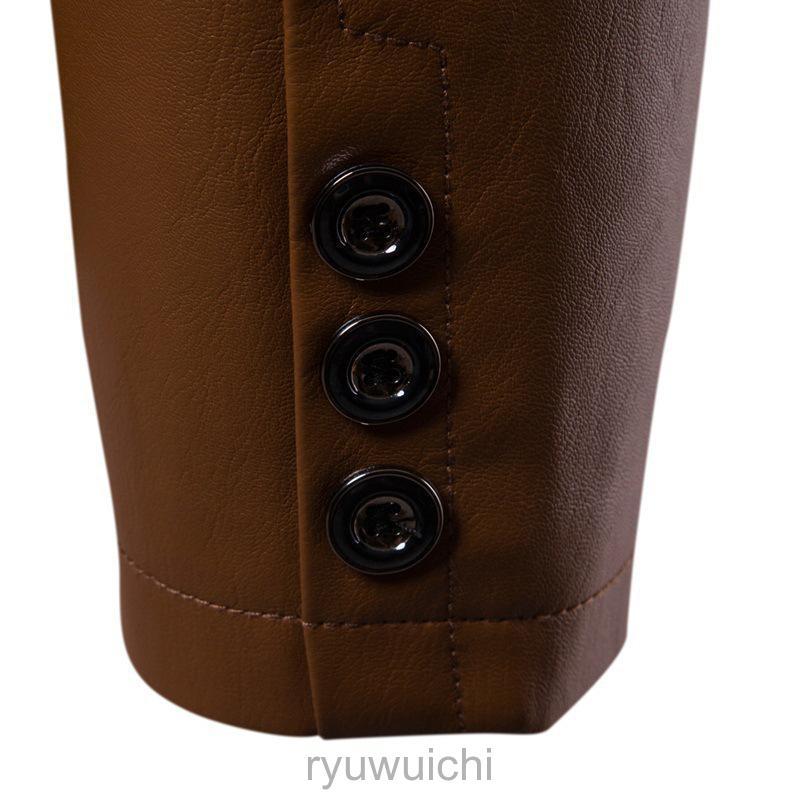 ライダースジャケット メンズ レザー ジャケット シングルライダースパーカー フード ジャージタイプ アウター バイク 革ジャケット 秋 冬 春 | ブランド登録なし | 12