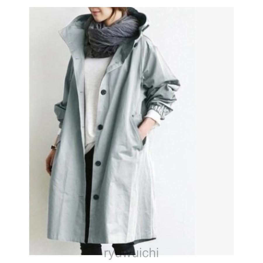 おすすめ春コート 撥水素材 モッズコート 春コート 春 アウター レディース フード付き マウンテンパーカー スプリングコート 雨 | ブランド登録なし | 03