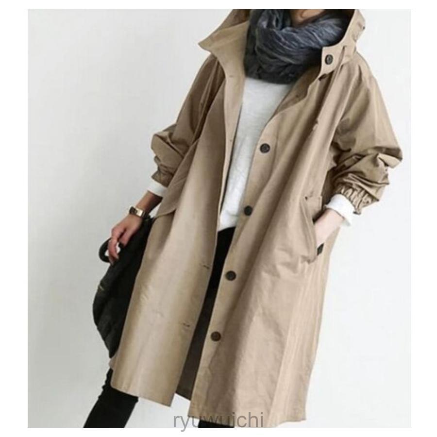 おすすめ春コート 撥水素材 モッズコート 春コート 春 アウター レディース フード付き マウンテンパーカー スプリングコート 雨 | ブランド登録なし | 04