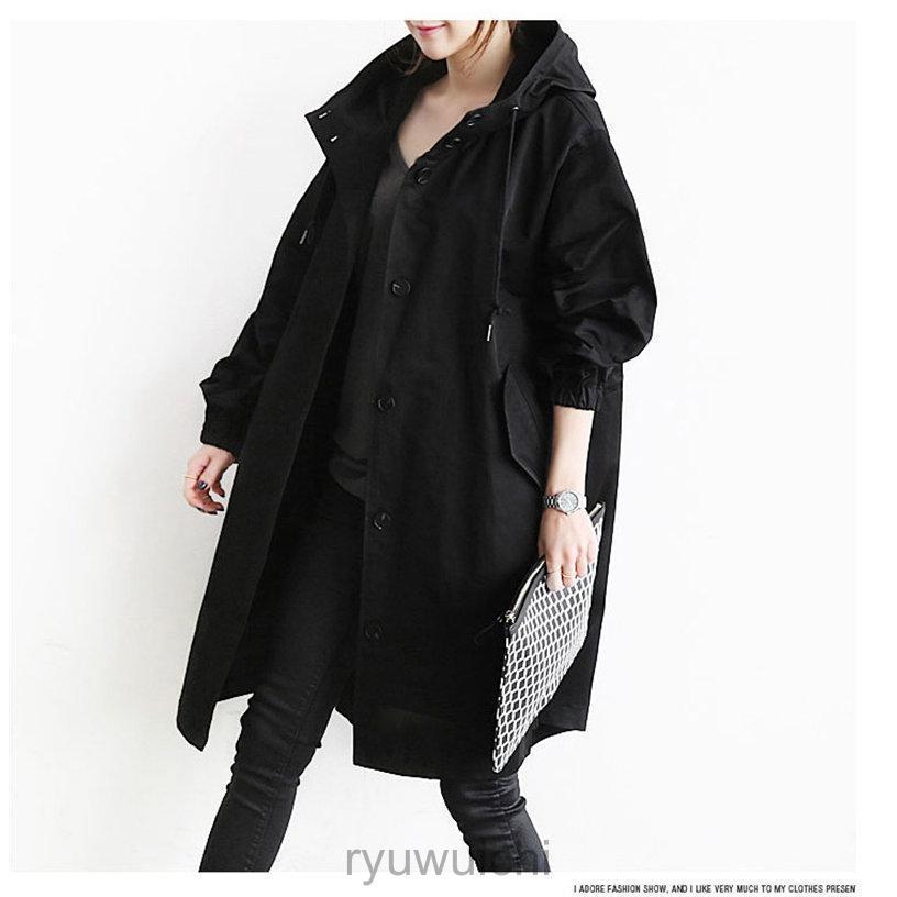 ライトコート レディース 春秋 防寒 ミリタリー ロング フード スプリングコート トレンチコート 通勤通学 お洒落 | ブランド登録なし | 16