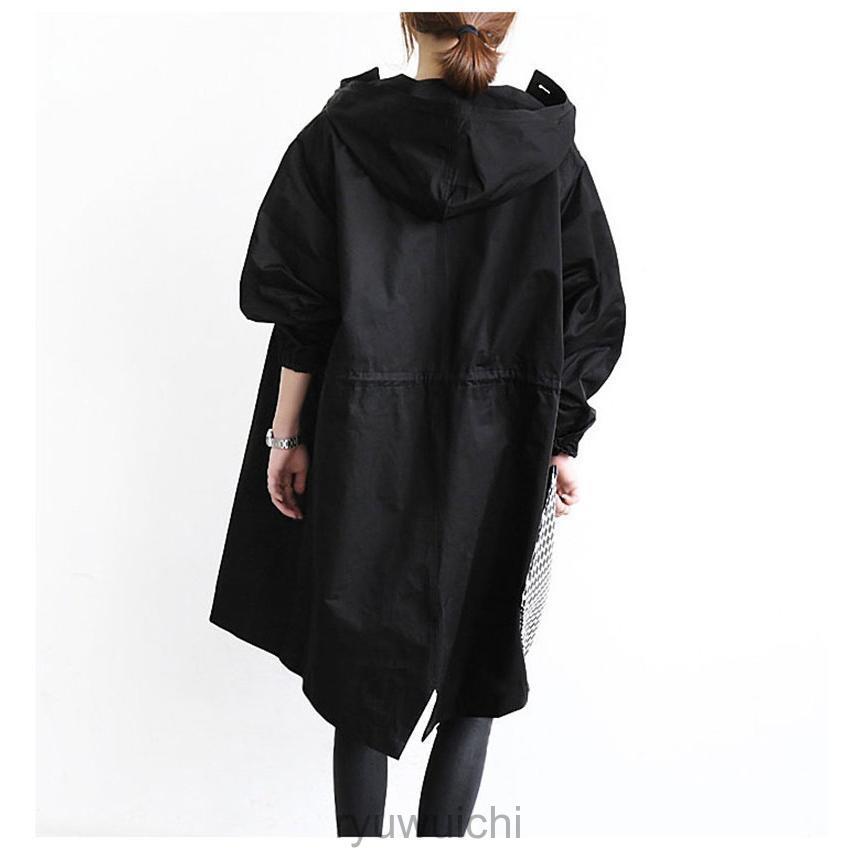 ライトコート レディース 春秋 防寒 ミリタリー ロング フード スプリングコート トレンチコート 通勤通学 お洒落 | ブランド登録なし | 17