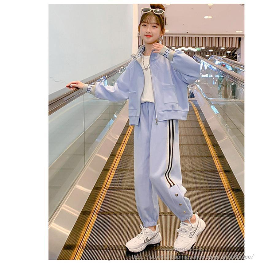 子供服 子ども用ジャージ セットアップ キッズ 女の子 長袖 春秋 上下セット トップス Tシャツ パーカー ロングパンツ スポーツウェア 運動着 おしゃれ 可愛い | ブランド登録なし | 10
