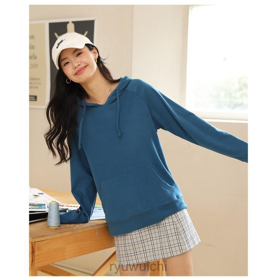 パーカー スウェットＴシャツ アウター レディース シンプル 長袖 厚手 暖かい 春秋 プルオーバー トップス フード付き  一部GJC | ブランド登録なし | 12