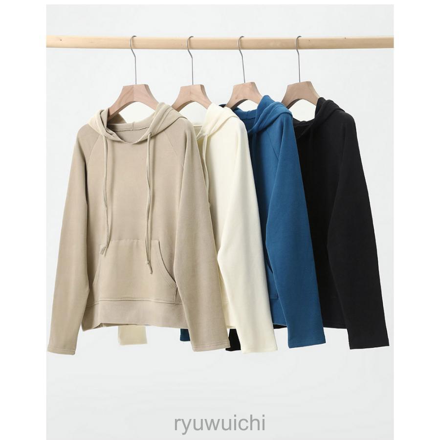 パーカー スウェットＴシャツ アウター レディース シンプル 長袖 厚手 暖かい 春秋 プルオーバー トップス フード付き  一部GJC | ブランド登録なし | 15