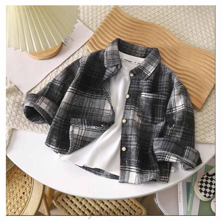 チュニック 男の子 長袖シャツ アウター ガールズ 幼稚園 女の子 春 可愛い 綿 秋 女の子 チェック キッズ 通学 おしゃれ 冬 子供服 カジュ | ブランド登録なし | 10