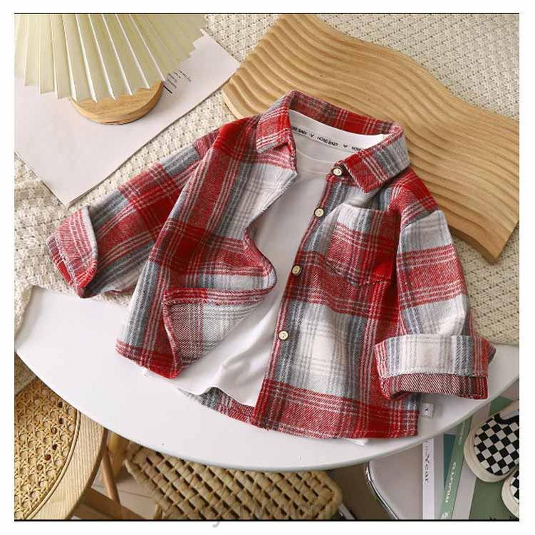 チュニック 男の子 長袖シャツ アウター ガールズ 幼稚園 女の子 春 可愛い 綿 秋 女の子 チェック キッズ 通学 おしゃれ 冬 子供服 カジュ | ブランド登録なし | 11