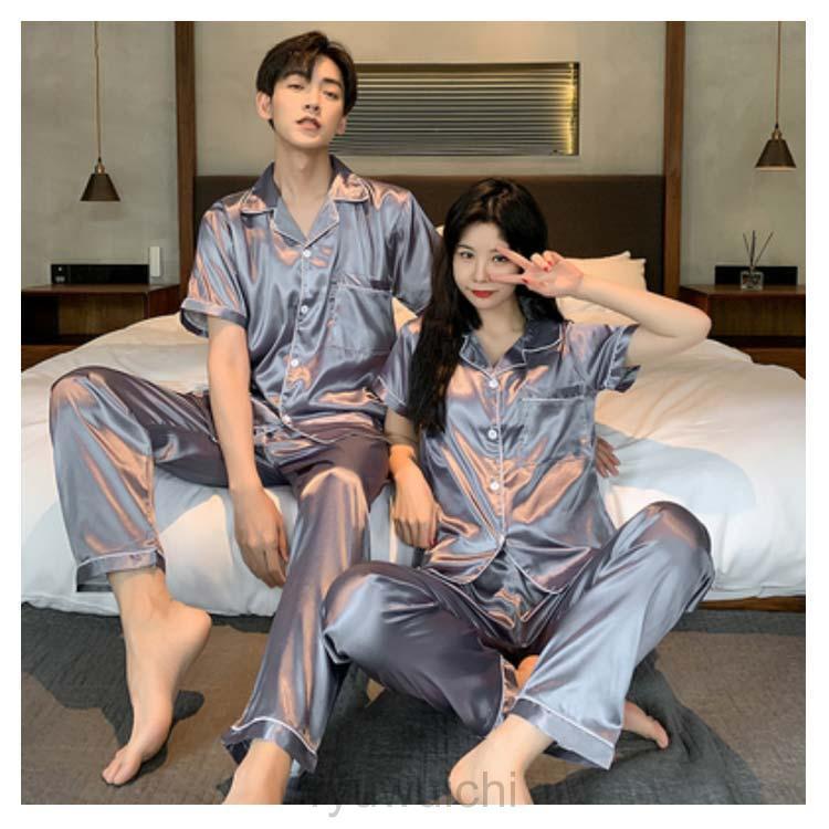 ペア パジャマ 半袖 春夏 カップル ペア ルームウェア 結婚祝い プレゼント カップル ペア パジャマ 冬 ギフト 上下 セット 部屋着 パジャマ | ブランド登録なし | 16