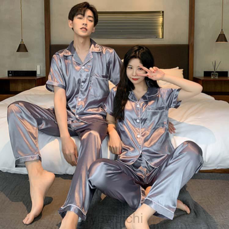ペア パジャマ 半袖 春夏 カップル ペア ルームウェア 結婚祝い プレゼント カップル ペア パジャマ 冬 ギフト 上下 セット 部屋着 パジャマ | ブランド登録なし | 04