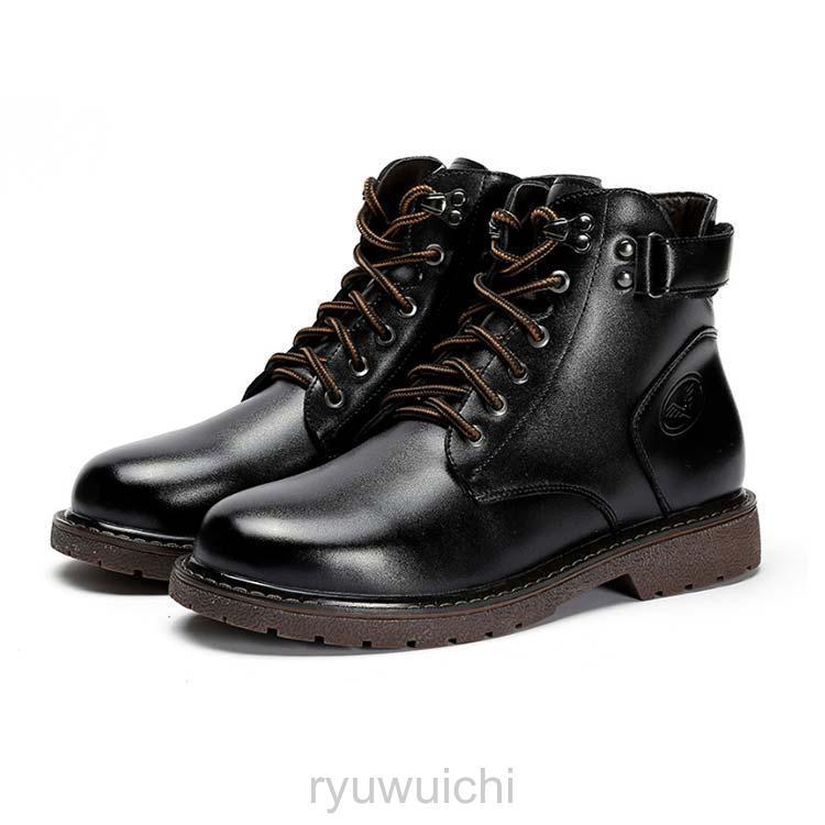 秋 ショートブーツ ミリタリーブーツ 春 革靴 防滑 ブーツ レースアップブーツ ショートブーツ ベルト メンズ 夏  冬 | ブランド登録なし | 04