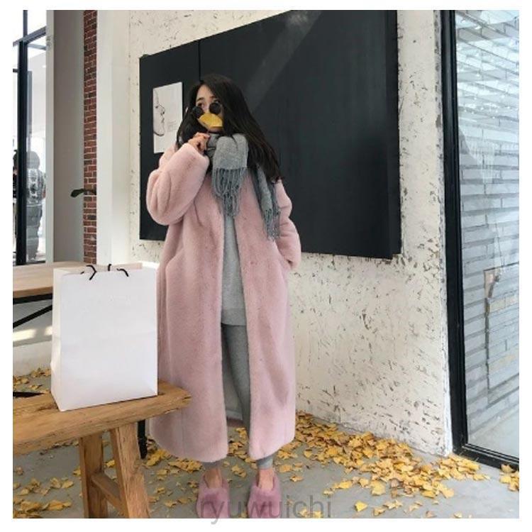 エコファー ファーコート 秋冬 春 エコファー コート ロング丈 ふわふわ モコモココート ボアパーカー レディース 冬アウター モコモコ 防寒 ゆっ | ブランド登録なし | 12