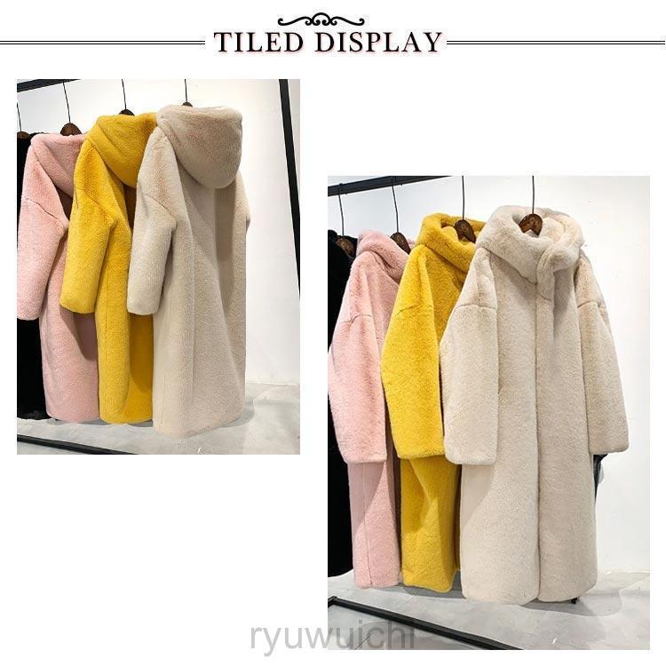 エコファー ファーコート 秋冬 春 エコファー コート ロング丈 ふわふわ モコモココート ボアパーカー レディース 冬アウター モコモコ 防寒 ゆっ | ブランド登録なし | 15