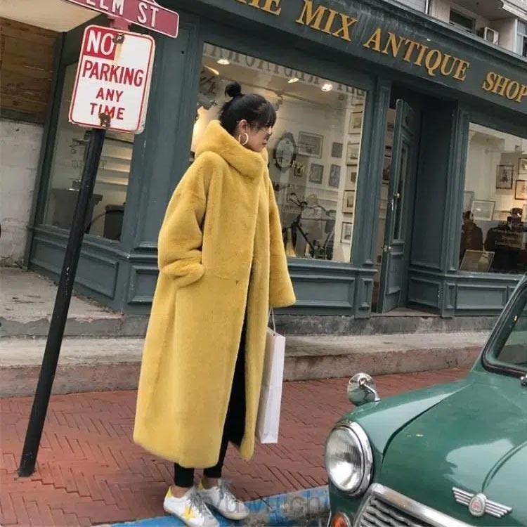 エコファー ファーコート 秋冬 春 エコファー コート ロング丈 ふわふわ モコモココート ボアパーカー レディース 冬アウター モコモコ 防寒 ゆっ | ブランド登録なし | 03