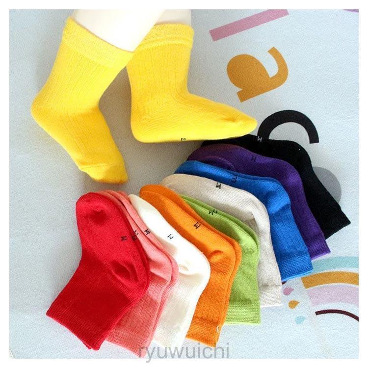 靴下 キッズ ベビー 6足組 ソックス 子供服 クルー丈ソックス 赤ちゃん 女の子 男の子 春秋 冬 フォーマル 無地 10カラー スクールソックス | ブランド登録なし | 11