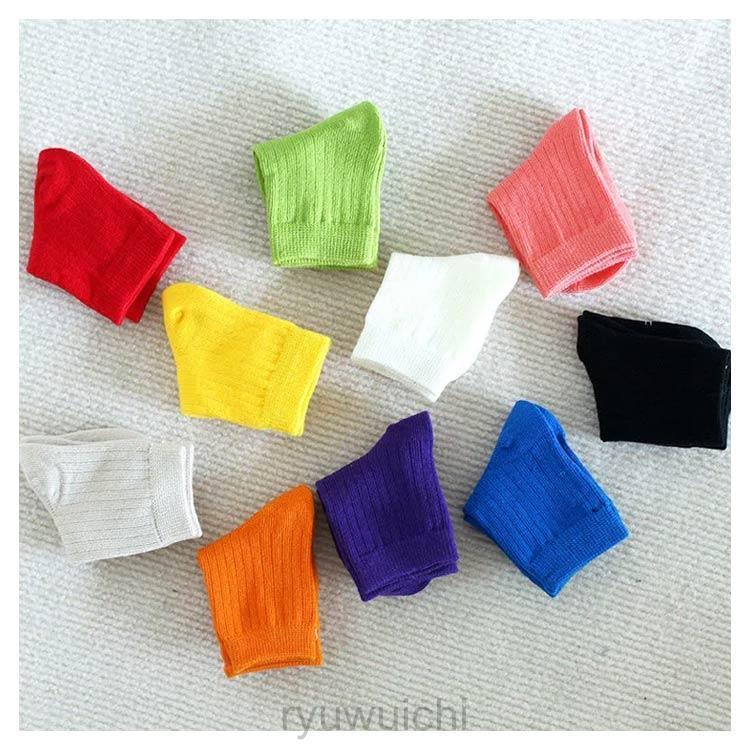 靴下 キッズ ベビー 6足組 ソックス 子供服 クルー丈ソックス 赤ちゃん 女の子 男の子 春秋 冬 フォーマル 無地 10カラー スクールソックス | ブランド登録なし | 18