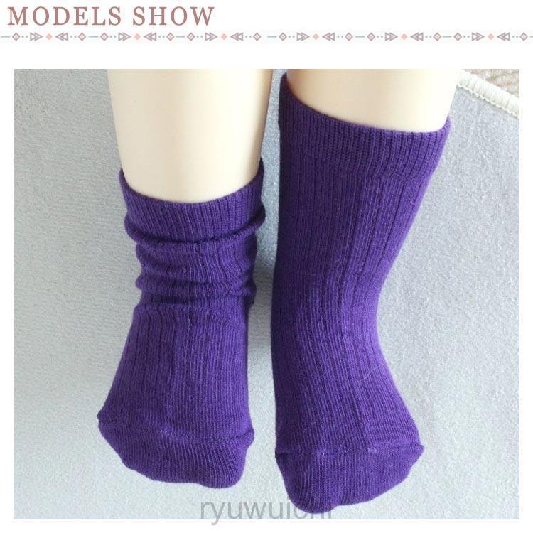 靴下 キッズ ベビー 6足組 ソックス 子供服 クルー丈ソックス 赤ちゃん 女の子 男の子 春秋 冬 フォーマル 無地 10カラー スクールソックス | ブランド登録なし | 07