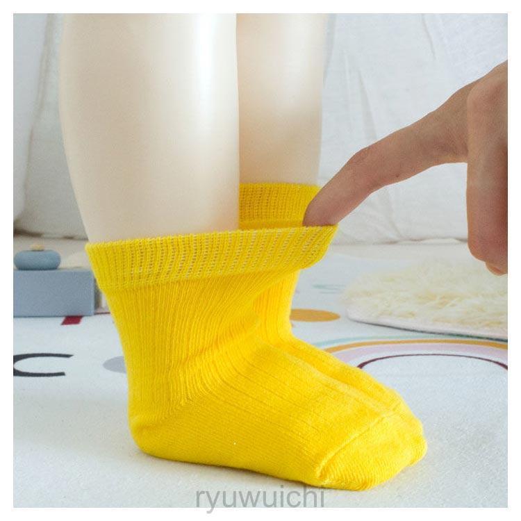 靴下 キッズ ベビー 6足組 ソックス 子供服 クルー丈ソックス 赤ちゃん 女の子 男の子 春秋 冬 フォーマル 無地 10カラー スクールソックス | ブランド登録なし | 09