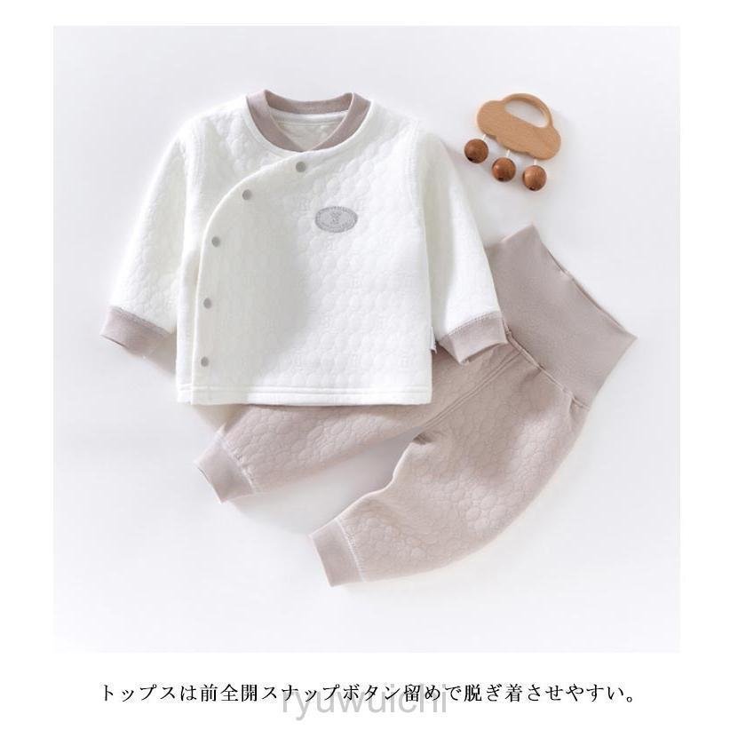 子供服 ルームウェア キルト 長ズボン 春 男の子 秋冬 キッズ 赤ちゃん コットン 上下セット 子供パジャマ 前開き 部屋着 長袖 保温 厚手 ベ | ブランド登録なし | 08