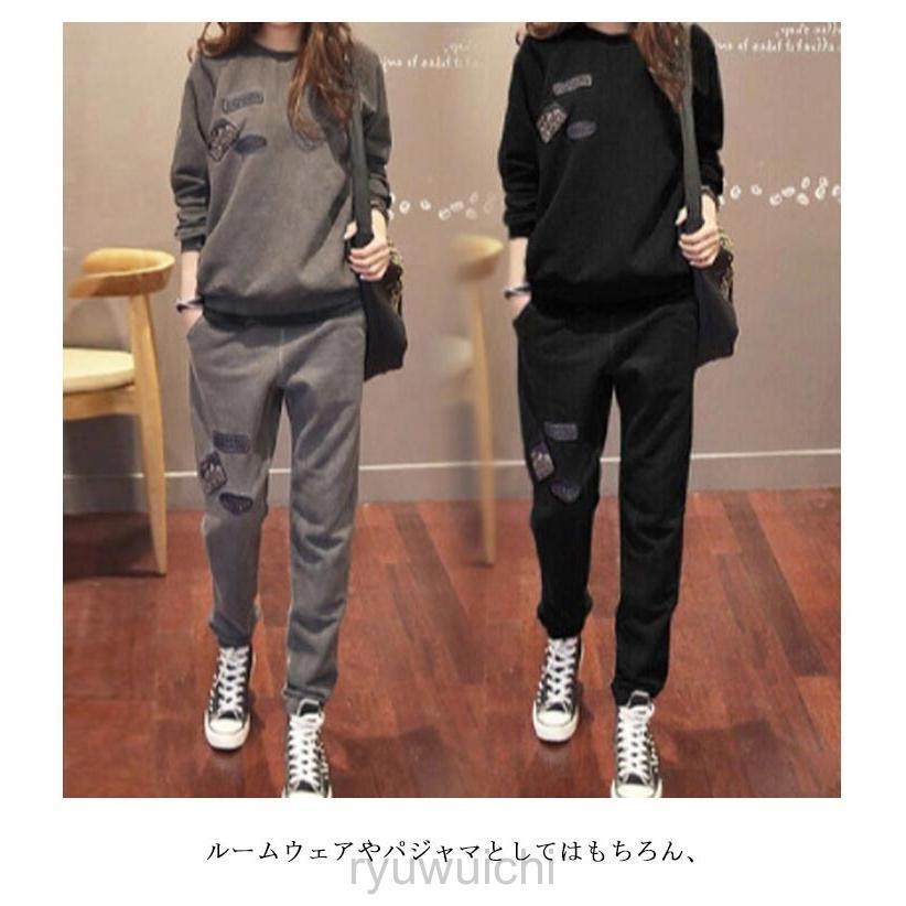 セットアップ レディース 春 レジャー ジャージ トレーナー 上下セット