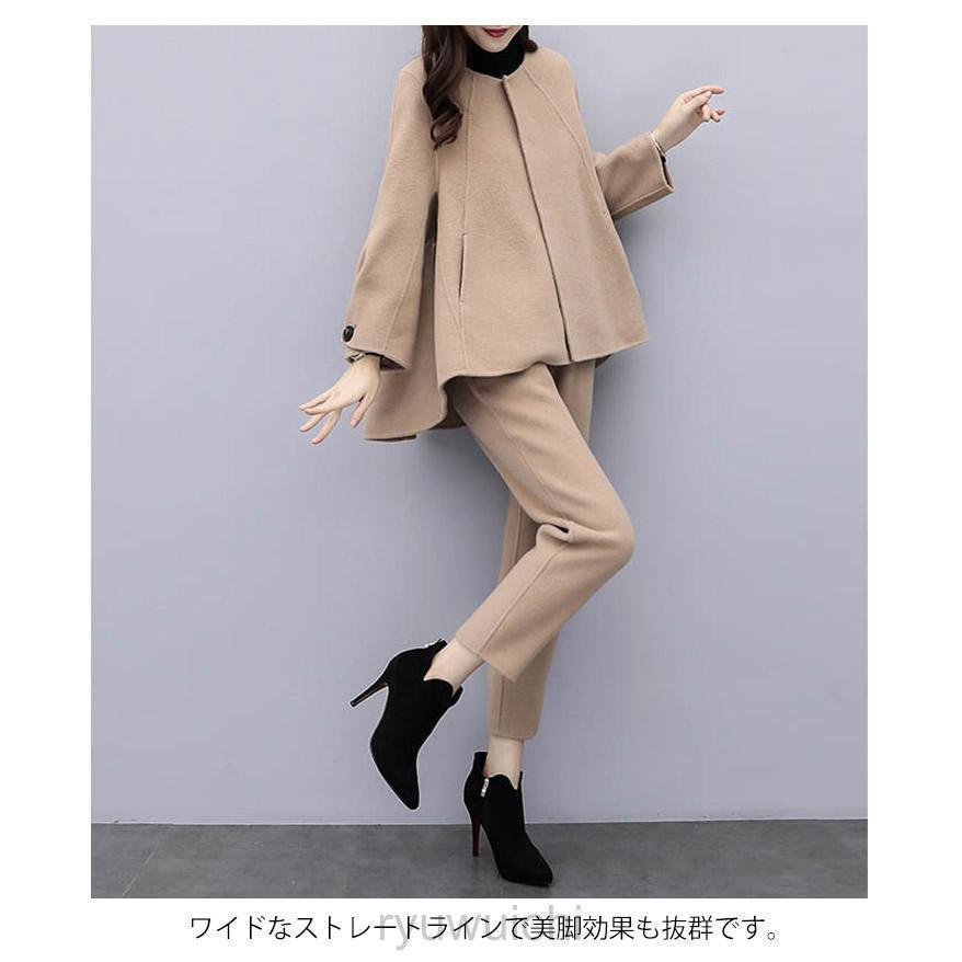 フォーマル 50代 レディース スーツ 母 パンツスーツ 冬 服装 長袖 卒業式 母 服 パンツスーツ 体型カバー おしゃれ セレモニースーツ ママ | ブランド登録なし | 14