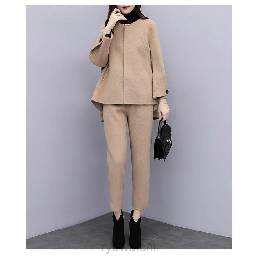 フォーマル 50代 レディース スーツ 母 パンツスーツ 冬 服装 長袖 卒業式 母 服 パンツスーツ 体型カバー おしゃれ セレモニースーツ ママ | ブランド登録なし | 16