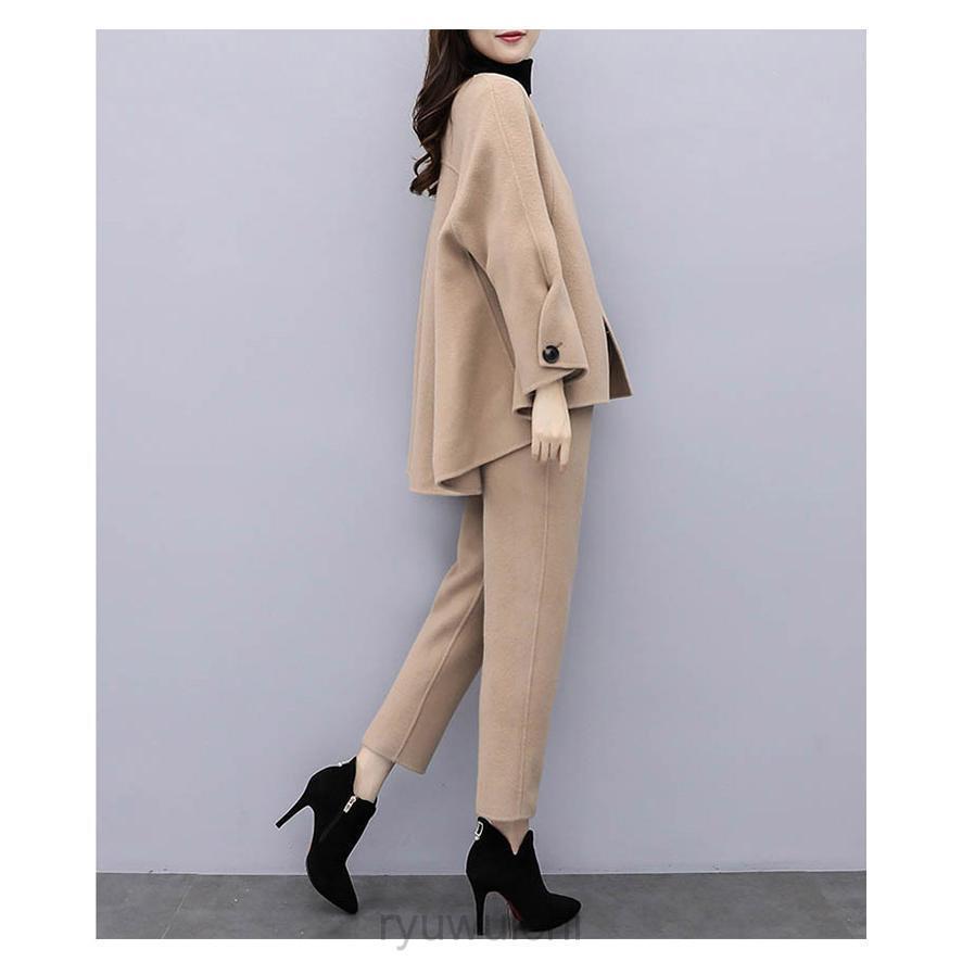 フォーマル 50代 レディース スーツ 母 パンツスーツ 冬 服装 長袖 卒業式 母 服 パンツスーツ 体型カバー おしゃれ セレモニースーツ ママ | ブランド登録なし | 17