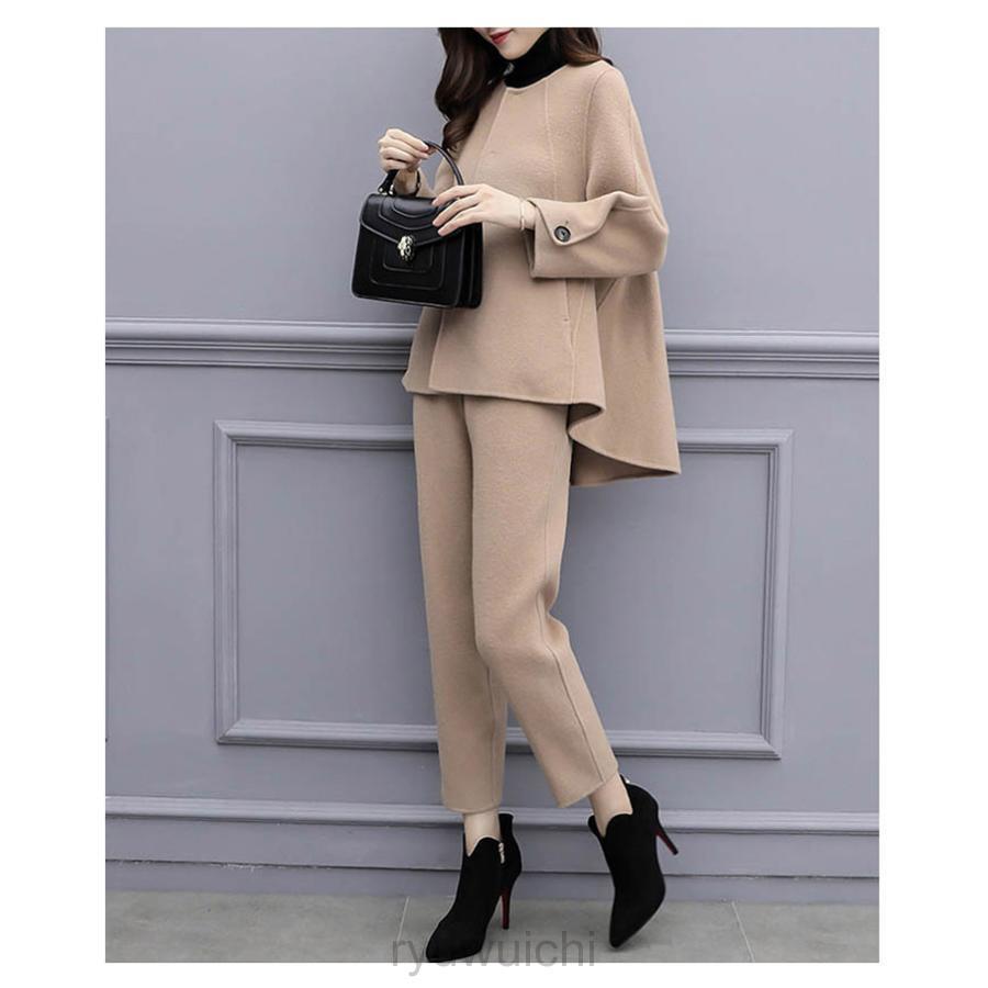 フォーマル 50代 レディース スーツ 母 パンツスーツ 冬 服装 長袖 卒業式 母 服 パンツスーツ 体型カバー おしゃれ セレモニースーツ ママ | ブランド登録なし | 18