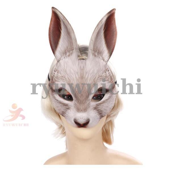 仮面 ウサギ 兎 はんにゃ お面 節分 イベント お祭り 撮影 : 龍一