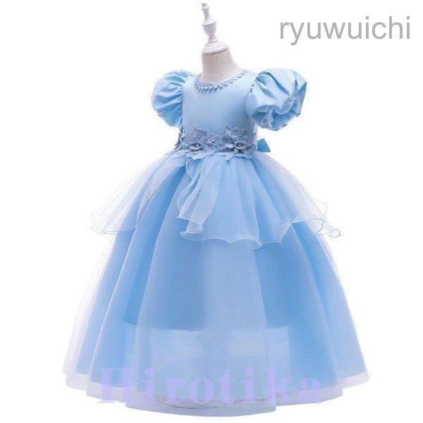 韓国子供服 ドレス プリンセスドレス 女の子 春夏秋  ワンピース 丸首 半袖 チュール子供 ドレス  パーティドレス 入園式 入学式 演出 発表会 結婚式 | ブランド登録なし | 01