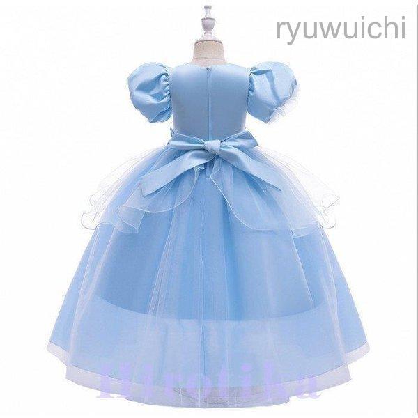 韓国子供服 ドレス プリンセスドレス 女の子 春夏秋  ワンピース 丸首 半袖 チュール子供 ドレス  パーティドレス 入園式 入学式 演出 発表会 結婚式 | ブランド登録なし | 02