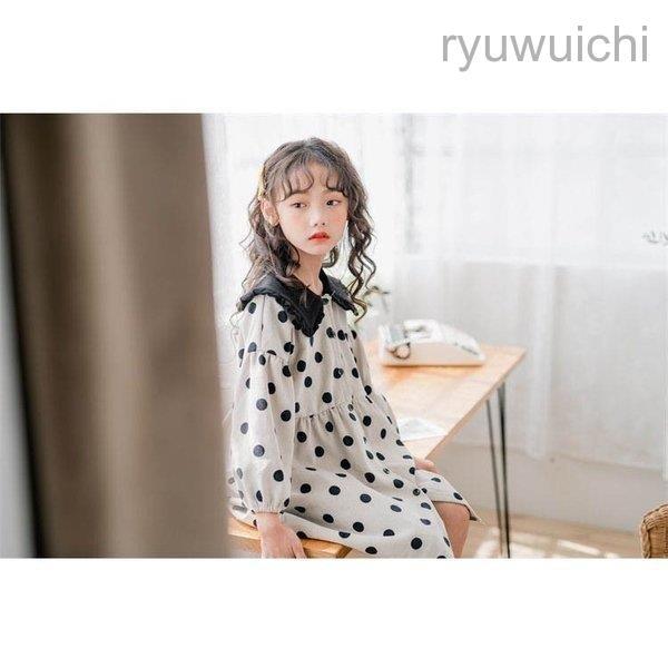 子供服 ワンピース キッズ 長袖 子供ドレス dress 女の子 春秋 シャツワンピース 膝丈 韓国子供服 ジュニア カジュアル 復古風 可愛い 通学着 | ブランド登録なし | 10