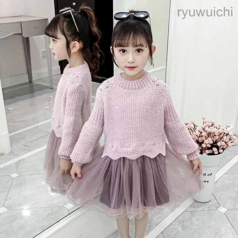 セットアップ 女の子 子供 子ども服 スカート セーター ニット 春 秋