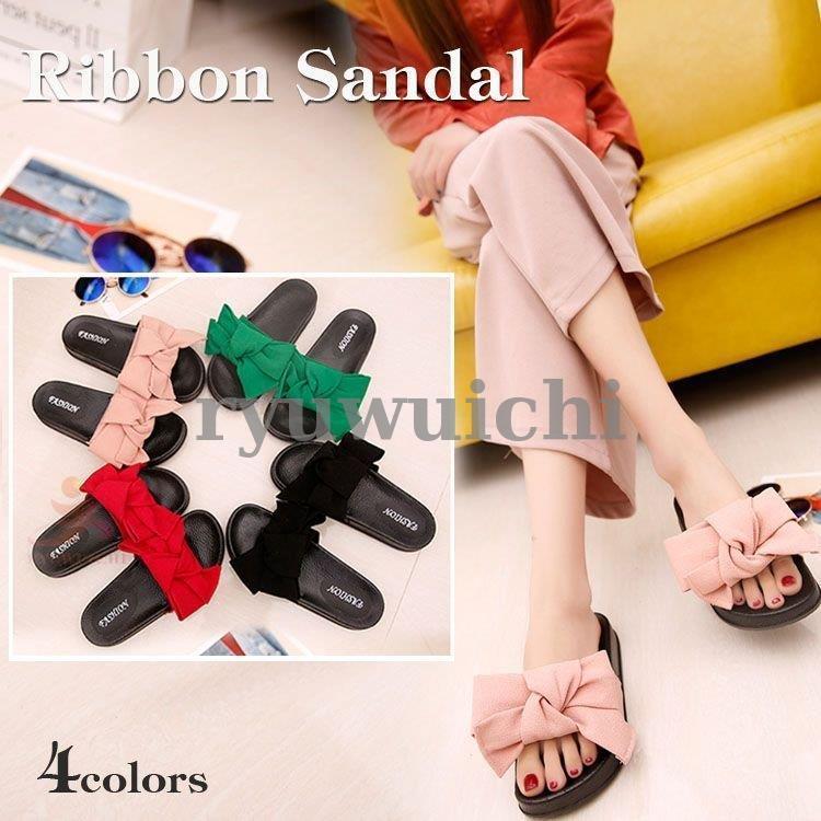 スエードリボンサンダル レディース ぺたんこ 無地 かわいい サンダル 美脚靴 スリッパ レディース トレンド おしゃれ 痛くない 美脚 疲れない 歩きやすい レデ Happy06 D17x215 龍一ストア 通販 Yahoo ショッピング