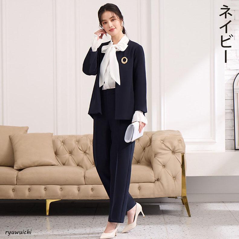 レディース スーツ パンツスーツ ビジネススーツ セットアップ 大きい