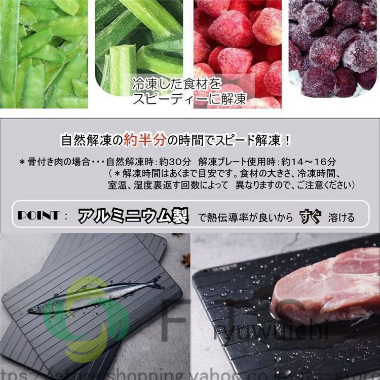 急速解凍 プレート 解凍 放熱 刺身 肉 冷凍食品 エコ 時短｜ryuwuichi｜03