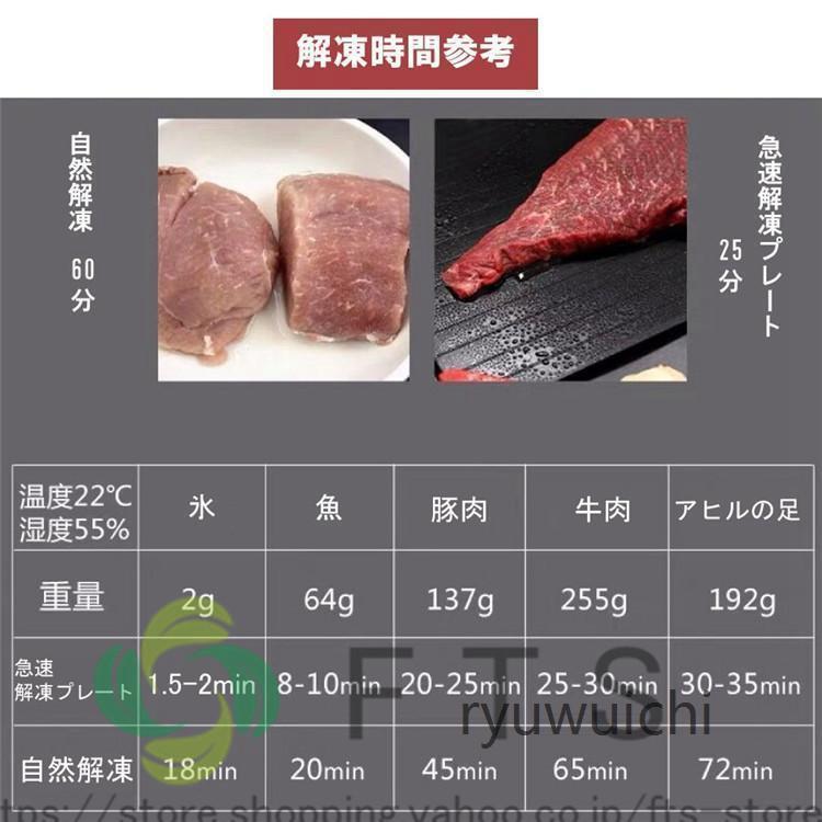 急速解凍 プレート 解凍 放熱 刺身 肉 冷凍食品 エコ 時短｜ryuwuichi｜09