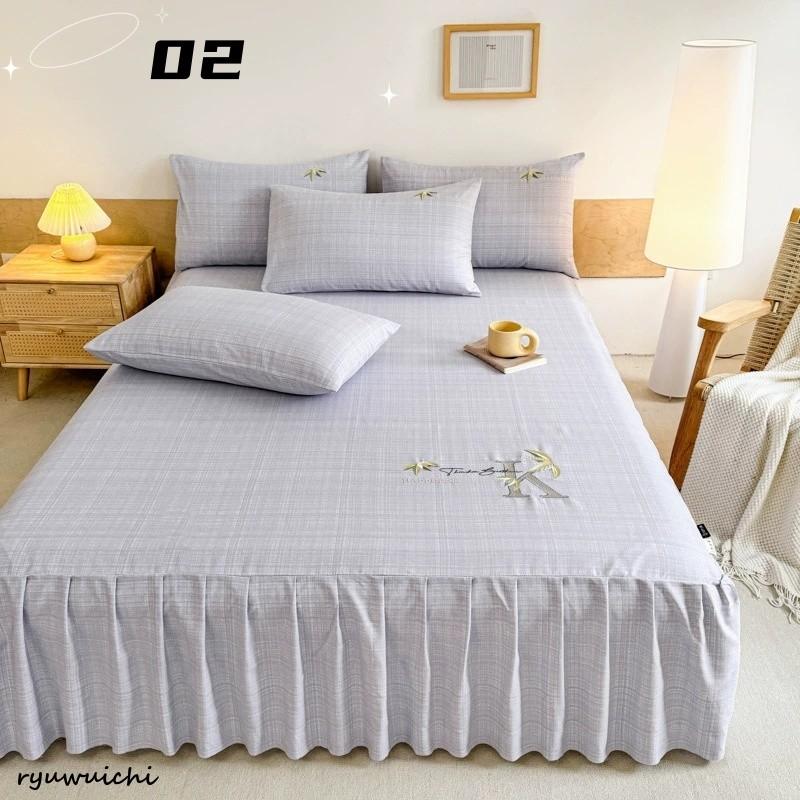 四季通用 可愛い 8colors ベッドスカート シングル セミダブル