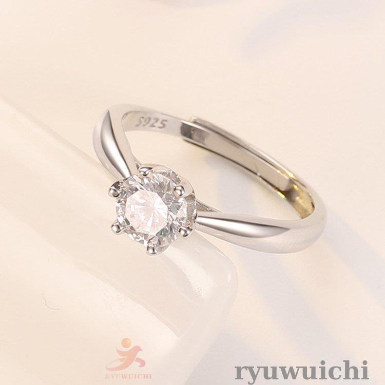 【新品★未使★未開封品】指輪 レディース 1.25カラット 一粒 RainbowGirl（アクセサリー） 指輪 レディース 一粒ダイヤ 0.8