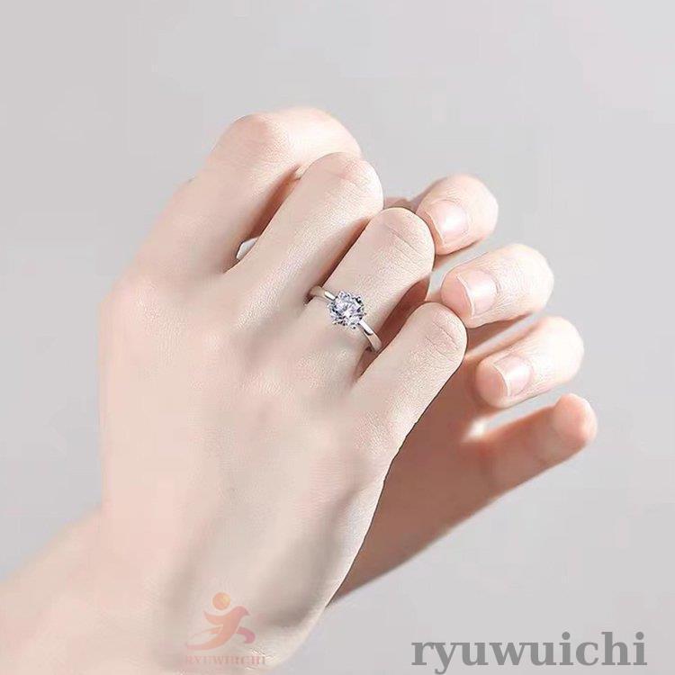 指輪 レディース 一粒ダイヤ 0.8カラット 婚約指輪 ダイヤモンドcz